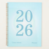 Cyan Blue Aura Big Year Planner プランナー手帳 (正面)