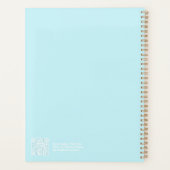 Cyan Blue Aura Big Year Planner プランナー手帳 (裏面)