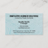 Cyan Circuit Board Tech Computers IT 名刺 (正面)