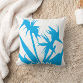 CYAN - Cojín con Flor del paraíso en calipso クッション (ブランケット)