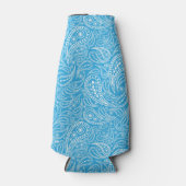 Cyan paisley pattern ボトルクーラー (正面)