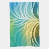 Cyan Pattern キッチンタオル (縦)