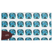 Cyan Sky Blue 枕カバー (正面右)