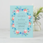 Cyan Spirited Spring Wedding 招待状 (スタンド正面)