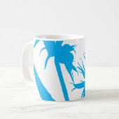 CYAN - Tazon con Flor del paraíso en calipso コーヒーマグカップ (正面左)