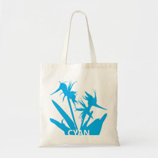 CYAN - Tote bag con Flor del paraíso en calipso  トートバッグ
