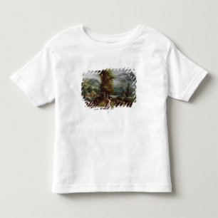 Cyane蝋布で包み、 トドラーTシャツ