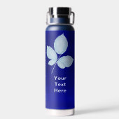 Cyano Print Bramble Leaves ウォーターボトル (背面)