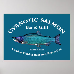Cyanotic Salmon Bar & Grill ポスター