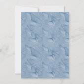 Cyanotypeの色と訪問蝶。 招待状 (裏面)