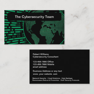 Cyberカッコいい Security Defense Business Card 名刺