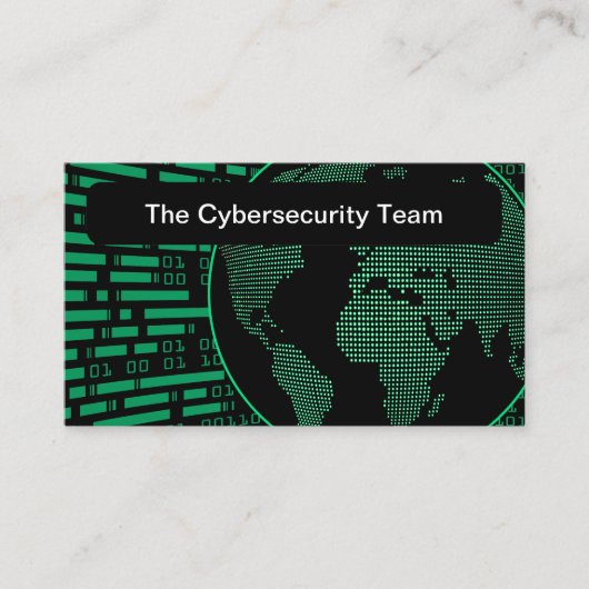 Cyberカッコいい Security Defense Business Card 名刺 (正面)