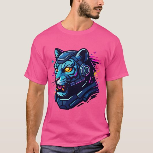 Cyber Animals – デジタルの未来生物 Tシャツ (正面)