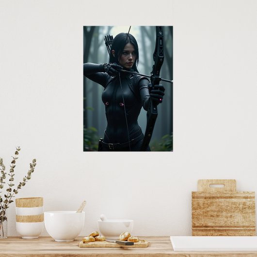 Cyber Artemis: Moon Huntress ポスター (キッチン)