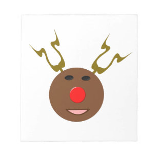 Cyber Christmas Reindeerメモ帳 ノートパッド