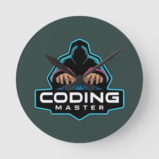 Cyber Coding Guru：技術ギフト ラウンド壁時計 (正面)