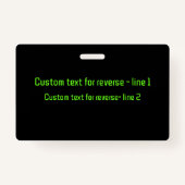 Cyber Conference & InfoSec Business – ロック&コード バッジ (裏面)