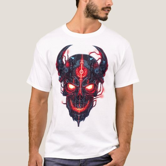 Cyber Demon Skull Lord Tシャツ (正面)