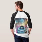 Cyber-Eden DJ：音楽と創造性の未来 Tシャツ (裏面フル)