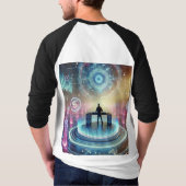 Cyber-Eden DJ：音楽と創造性の未来 Tシャツ (裏面)