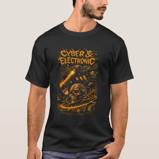 Cyber & Electronic Warfare – Signal Domination Tシャツ (正面)