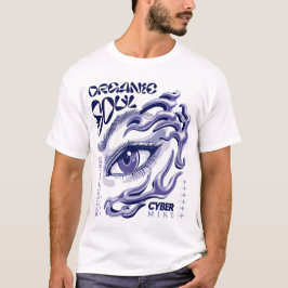 Cyber Fantasy Eye with Liquid Waves Tシャツ