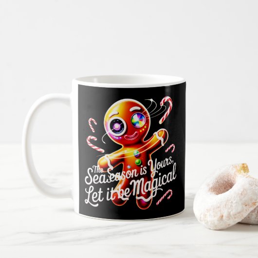 Cyber-Gingerbread Collector's Mug unique magical コーヒーマグカップ (ドーナツ)