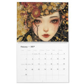 Cyber Girl: Symbolist Art Calendar カレンダー (2月 2027)