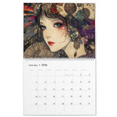 Cyber Girl: Symbolist Art Calendar カレンダー (1月 2026)