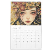 Cyber Girl: Symbolist Art Calendar カレンダー (2月 2027)