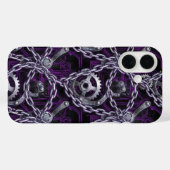 Cyber Gothic Chain Circuit Phone Case Case-Mate iPhoneケース (裏面 (横))