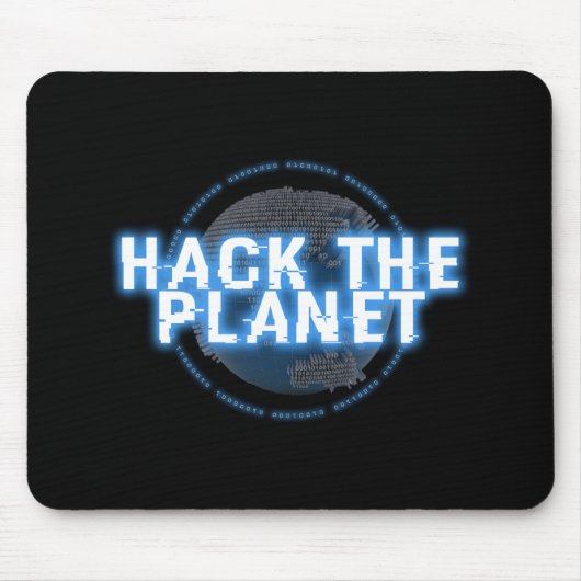 CYBER HACK THE PLANET COMPUTER, defcon, hack マウスパッド (正面)