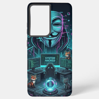 Cyber Hacker Samsung Case Galaxy S21 Ultraケース