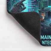 Cyber Hacker Vibes – Mouse Pad🖤 マウスパッド (コーナー)