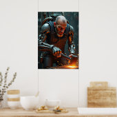 Cyber Hephaestus: Magma Smith ポスター (キッチン)