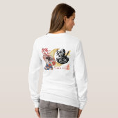 Cyber Kunoichi: Neon Night Shinobi Edition Tシャツ (裏面フル)