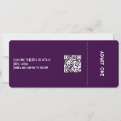 Cyber Lime/Digital Lavender/Purple Cinema Ticket 招待状 (裏面)