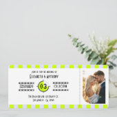 Cyber Lime/Digital Lavender/Purple Cinema Ticket 招待状 (スタンド正面)