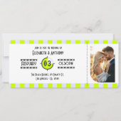 Cyber Lime/Digital Lavender/Purple Cinema Ticket 招待状 (正面)