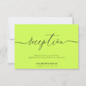 Cyber Lime Jet Black after dinner reception 招待状 (正面)