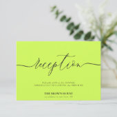 Cyber Lime Jet Black after dinner reception 招待状 (スタンド正面)