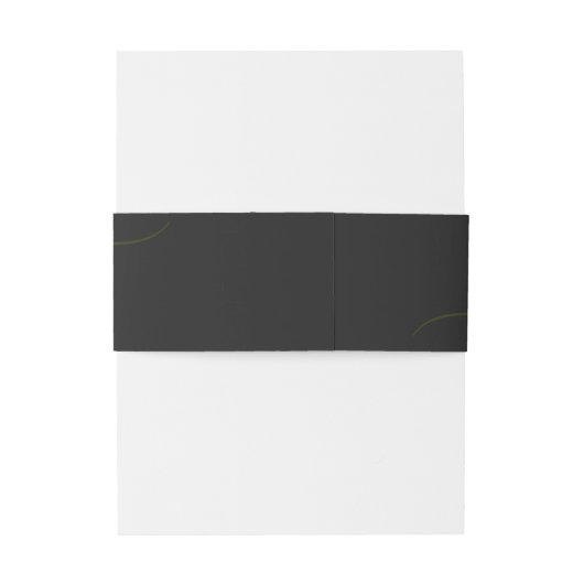 Cyber Lime Jet Black Basic Suite Wedding 招待状ベリーバンド (裏面例)