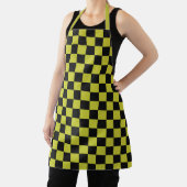Cyber lyme checkerboard pattern エプロン (インサイチュ)