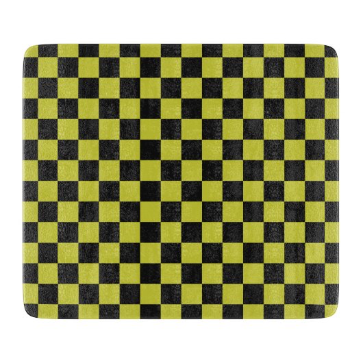 Cyber lyme checkerboard pattern カッティングボード (正面)