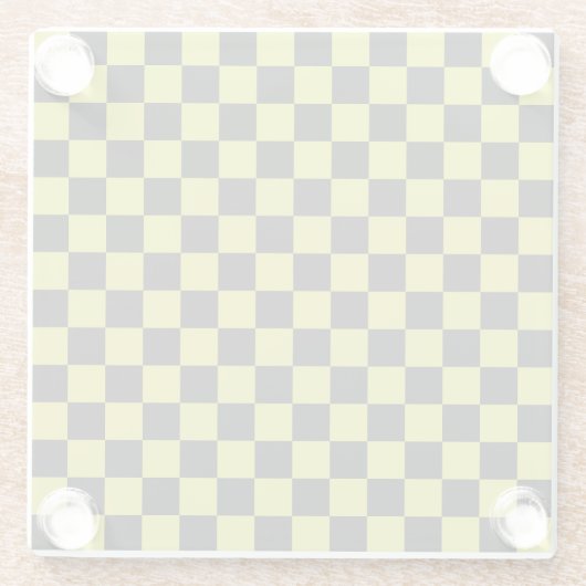Cyber lyme checkerboard pattern ガラスコースター (裏面)