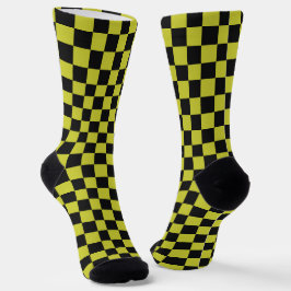 Cyber lyme checkerboard pattern ソックス