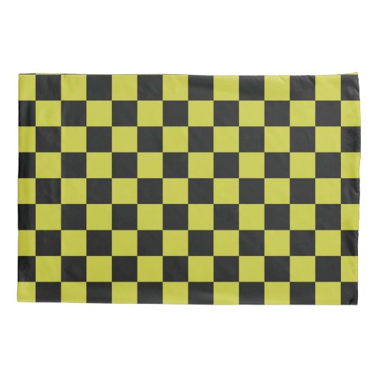 Cyber lyme checkerboard pattern 枕カバー (裏面-左)