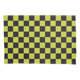Cyber lyme checkerboard pattern 枕カバー