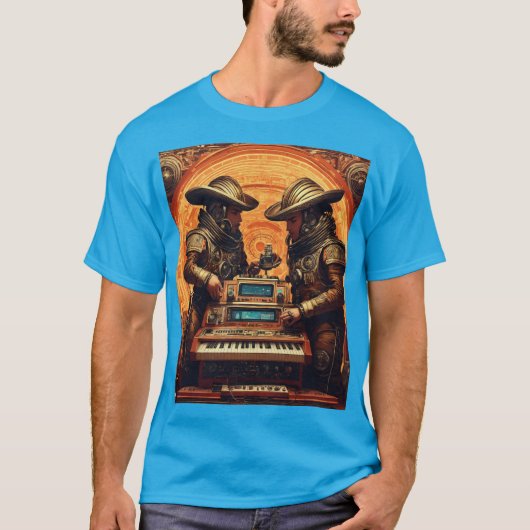 Cyber Maestro DJデザインTシャツ Tシャツ (正面)