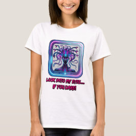 Cyber Medusa Neon – 女性のTシャツ Tシャツ